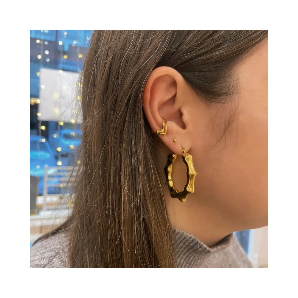 Pendiente Bolita Oro 2mm