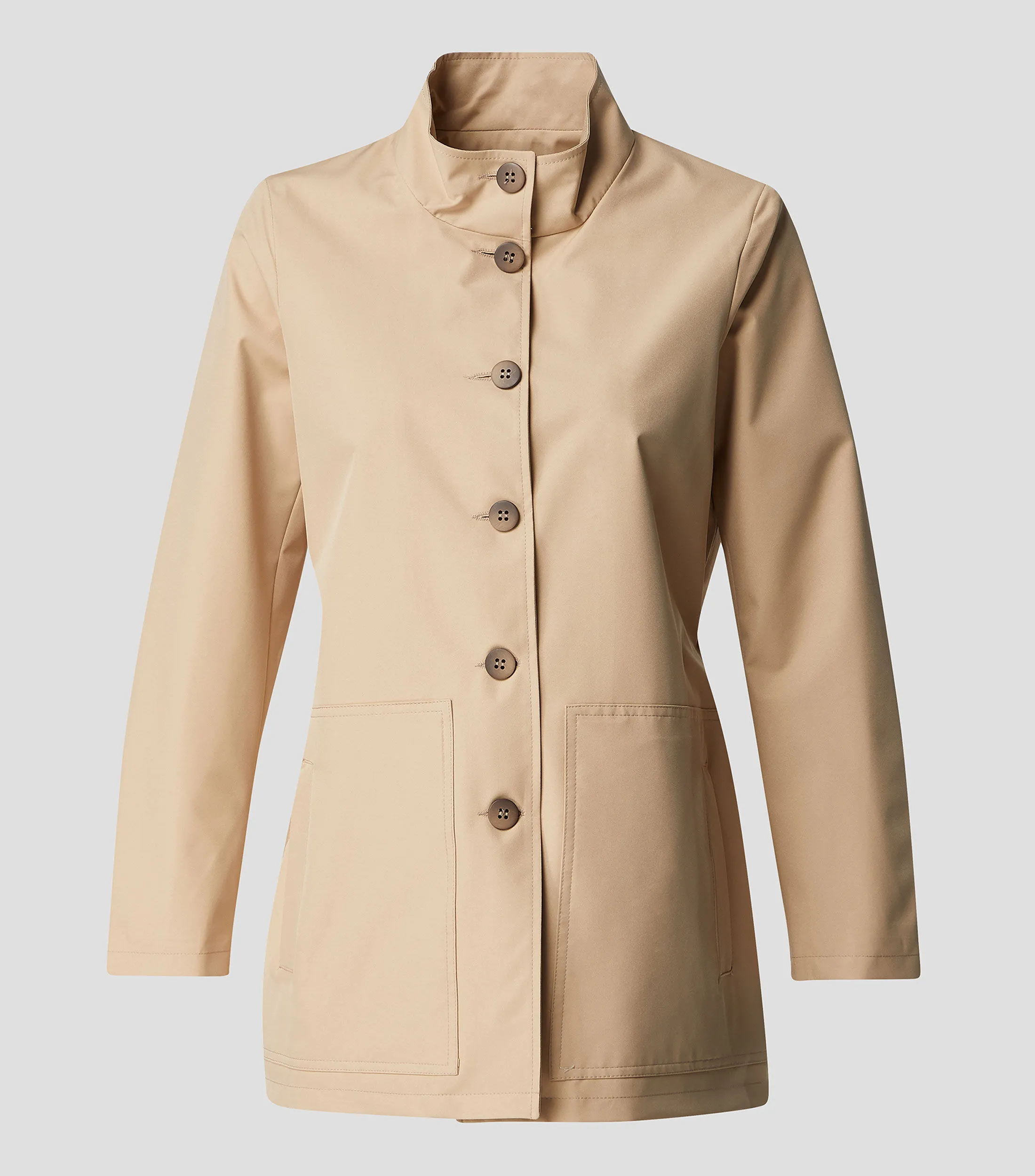 Pertegaz Gabardina midi con botonadura Mujer