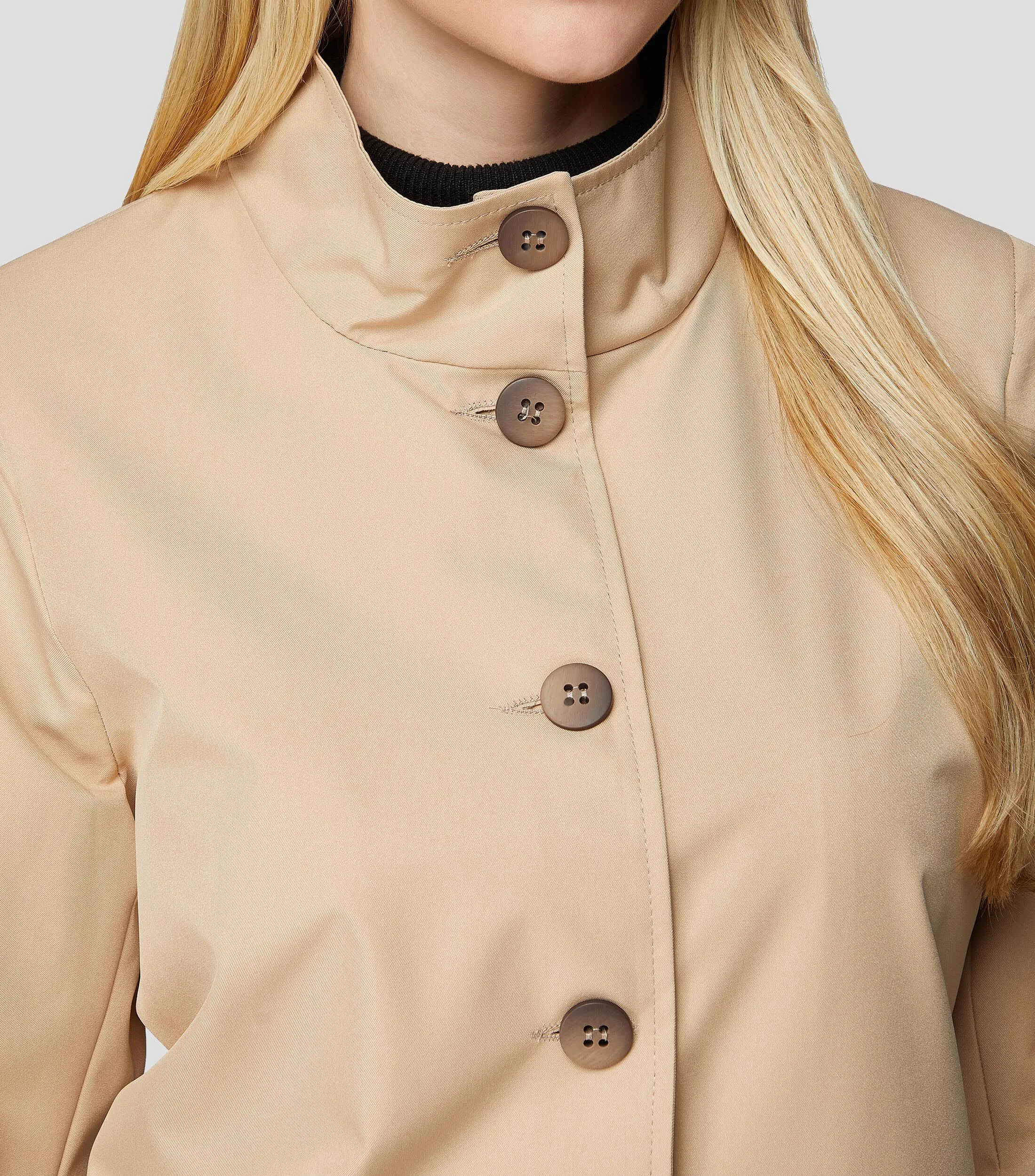 Pertegaz Gabardina midi con botonadura Mujer