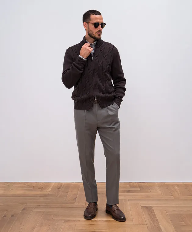 Peserico White checked shirt
