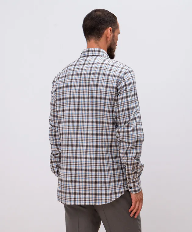 Peserico White checked shirt