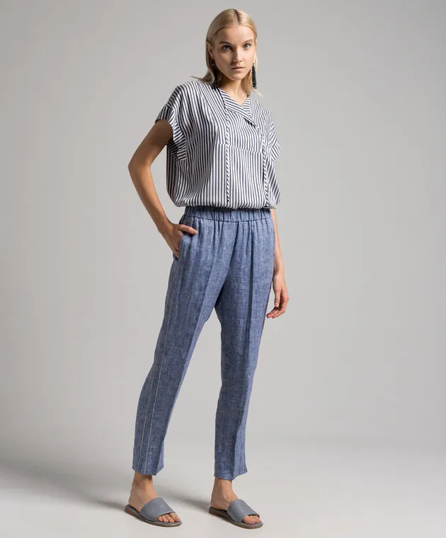 Peserico White striped shirt