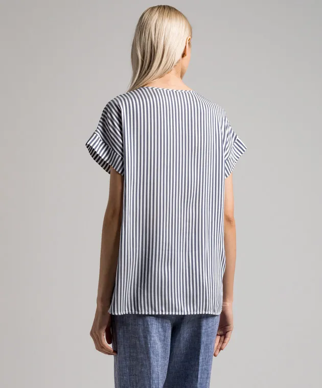 Peserico White striped shirt