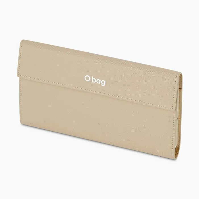 Pochette organizadora de tejido sintético arena