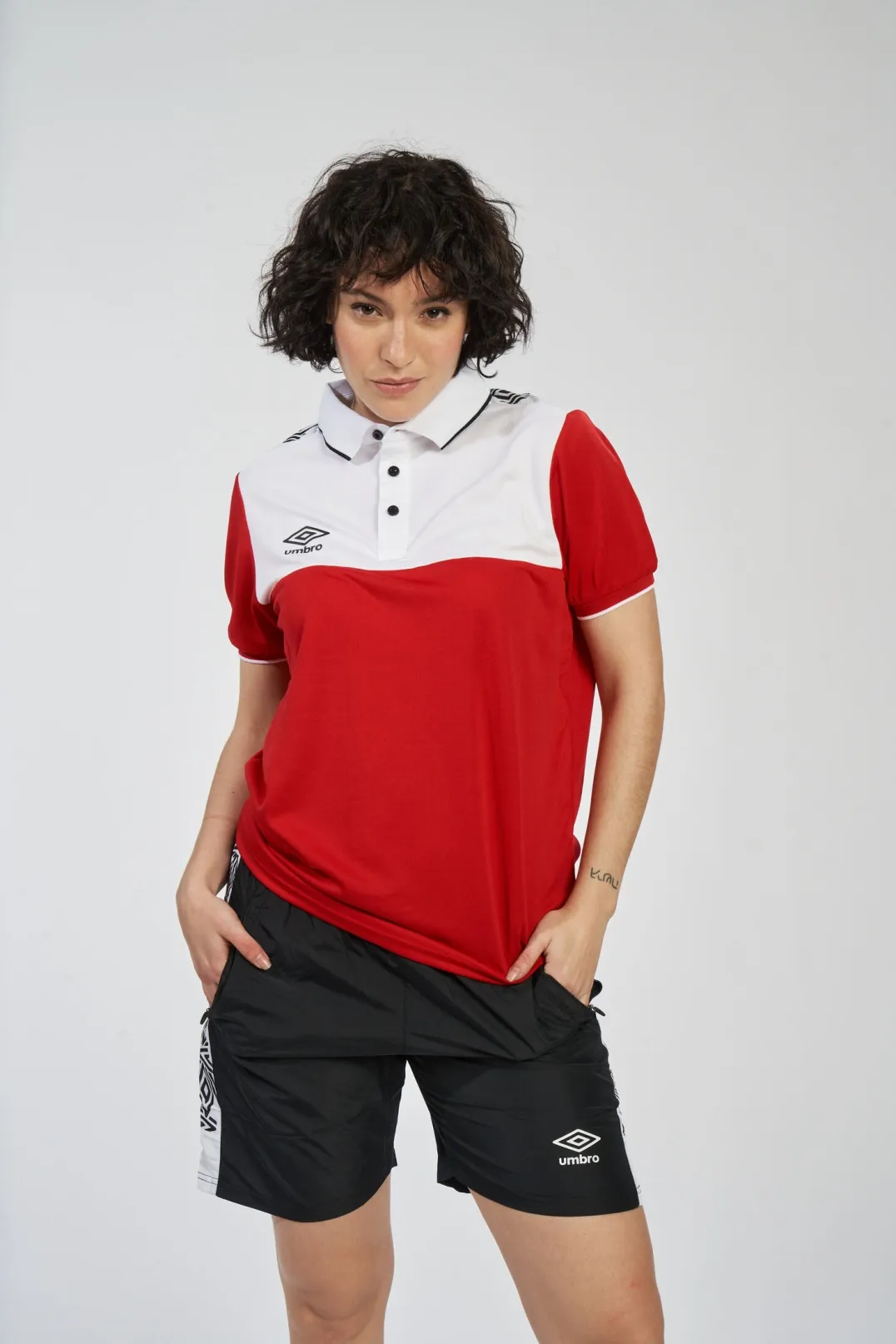 Polo Umbro Victoria Red / White