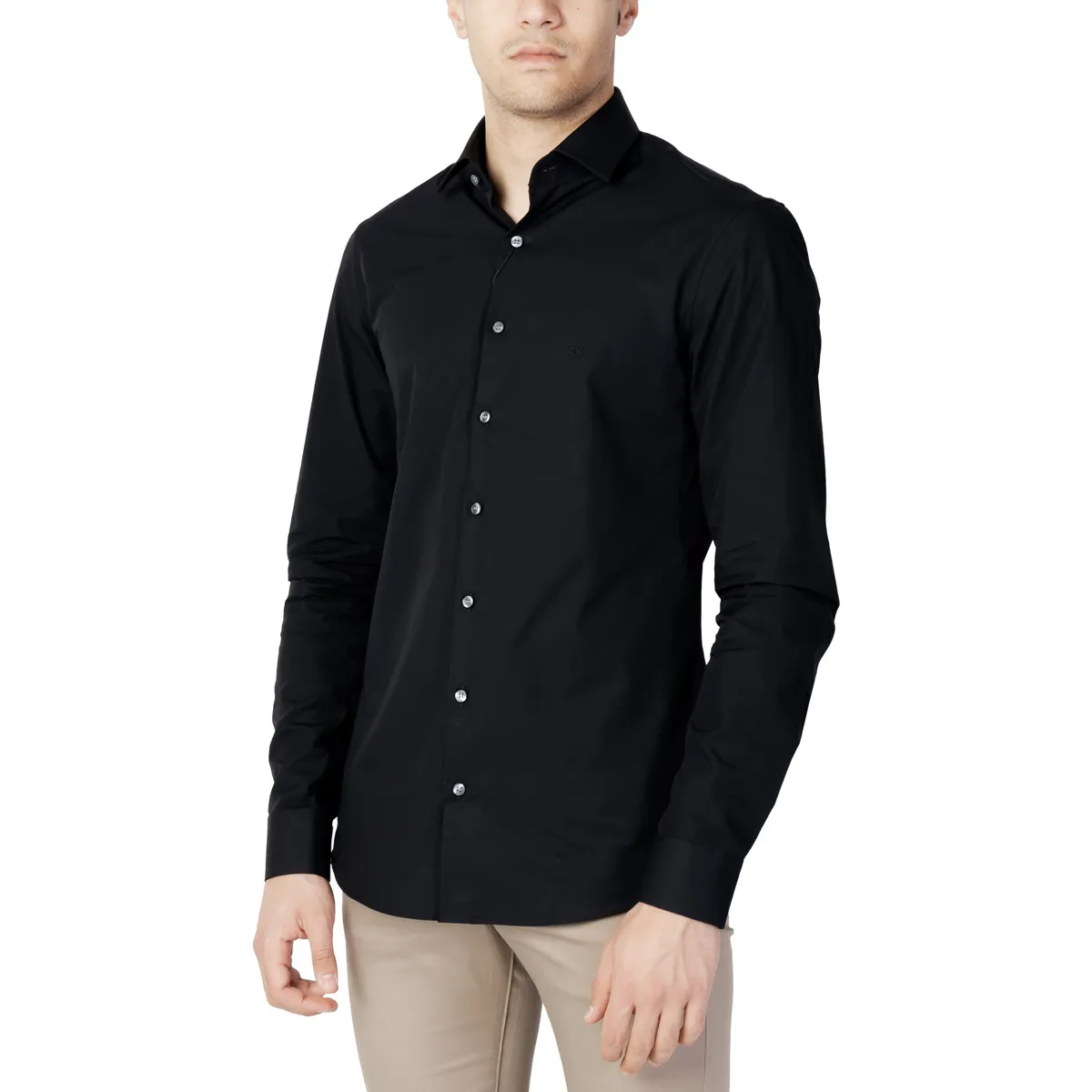 POPLIN STRETCH SLIM SHIRT K10K103025