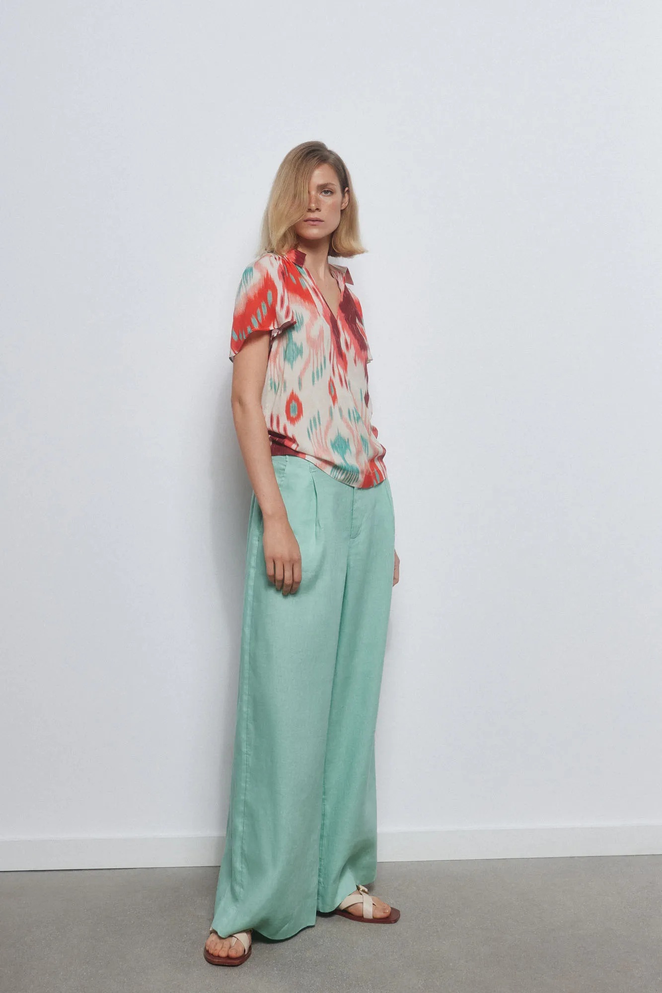 Printed floaty shirt