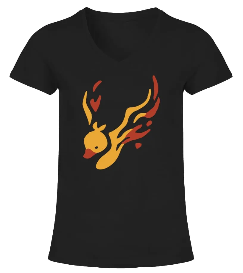 Quackity Merch Camiseta cuello pico Mujer