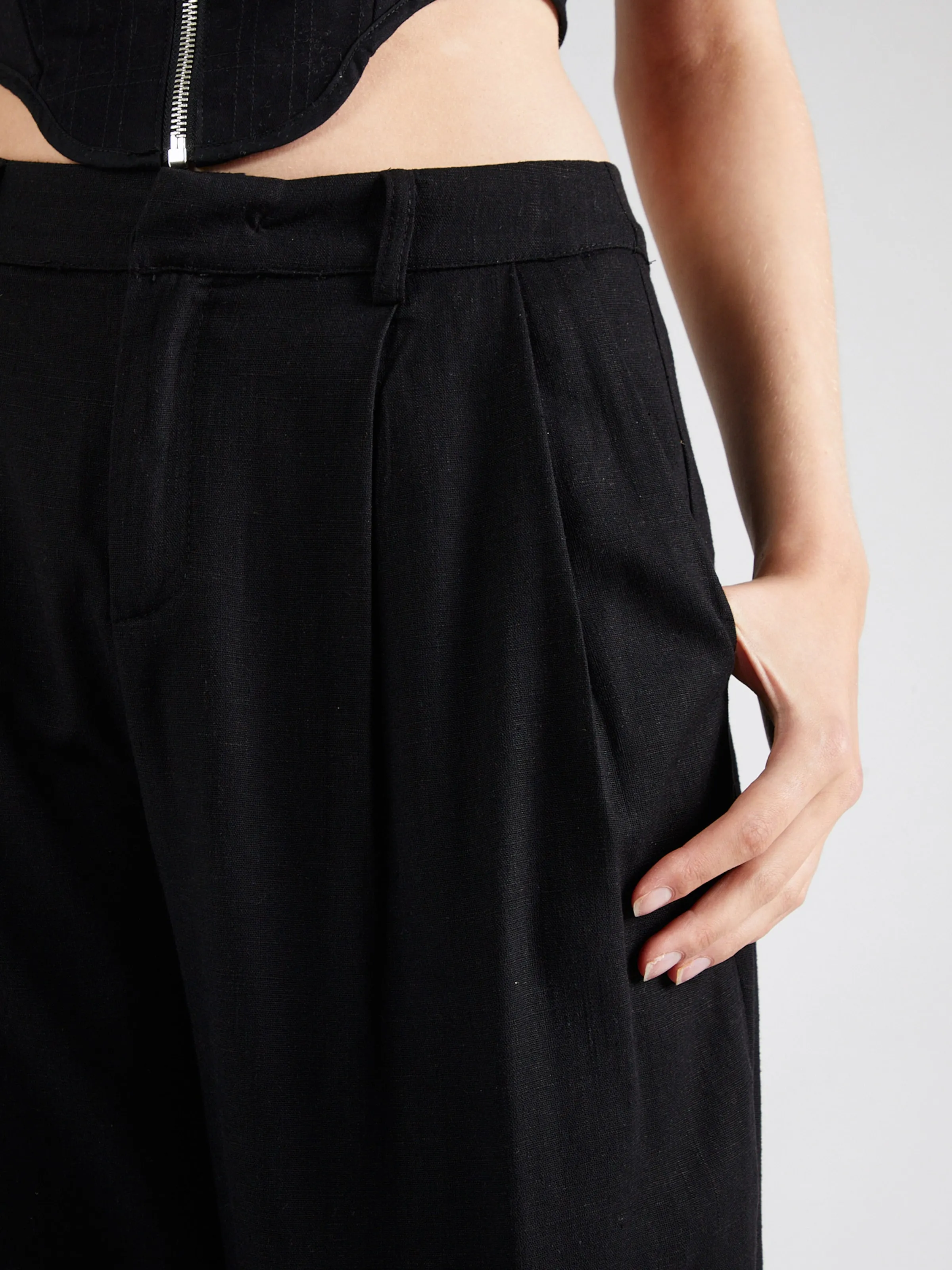 regular Pantalón plisado rosemunde en Negro