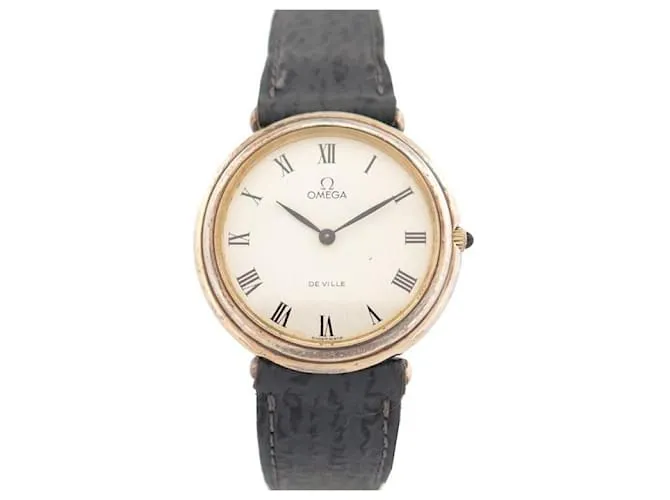 RELOJ VINTAGE OMEGA DE VILLE 1031 35RELOJ MECÁNICO MM PLATA VERMEIL CHAPADO ORO Dorado 