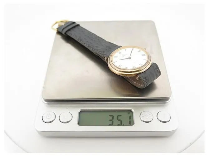 RELOJ VINTAGE OMEGA DE VILLE 1031 35RELOJ MECÁNICO MM PLATA VERMEIL CHAPADO ORO Dorado 