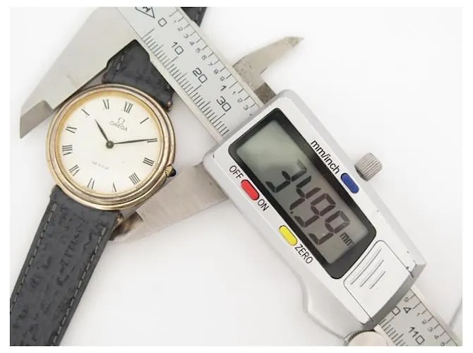 RELOJ VINTAGE OMEGA DE VILLE 1031 35RELOJ MECÁNICO MM PLATA VERMEIL CHAPADO ORO Dorado 