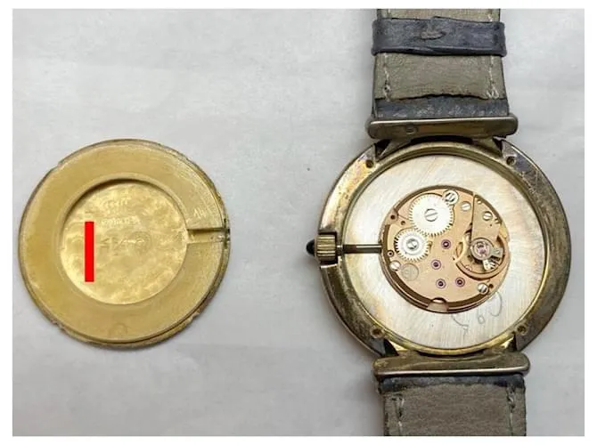 RELOJ VINTAGE OMEGA DE VILLE 1031 35RELOJ MECÁNICO MM PLATA VERMEIL CHAPADO ORO Dorado 