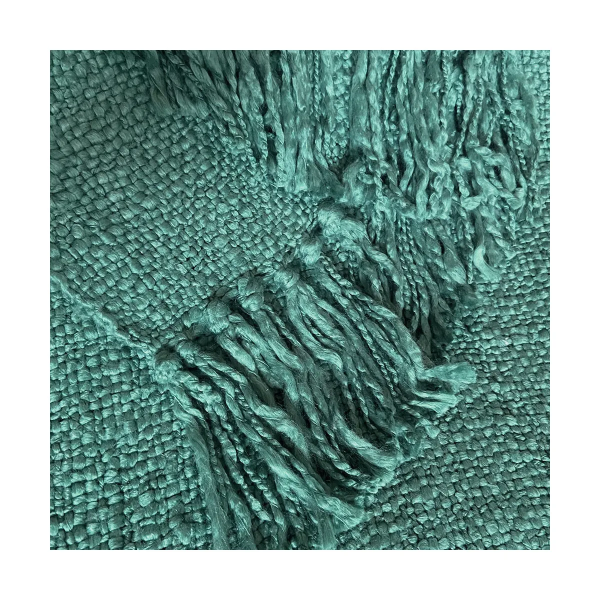 Rhinestone green throw