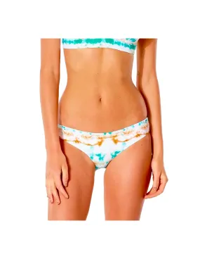 RIP CURL Summer Palm Revo Cheeky Pant - Light Aqua - Braguita de bikini tanga reversible