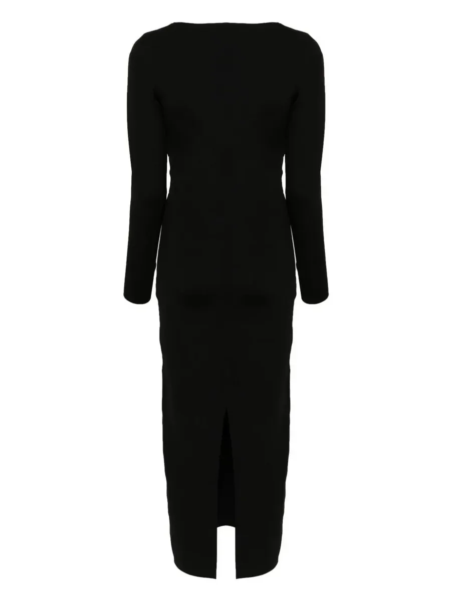 ROLAND MOURET KNIT MIDI DRESS