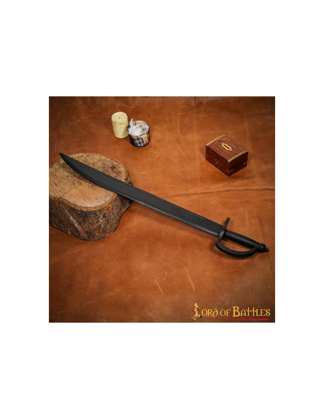 Sable Piratas del Caribe madera color negro