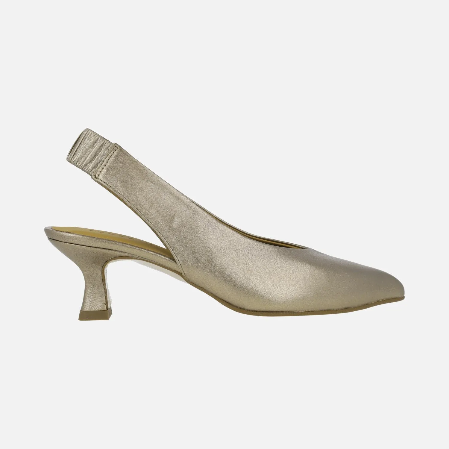Salones destalonados de piel con tacones midi Mandalay