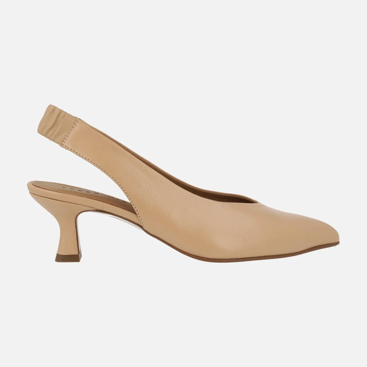 Salones destalonados de piel con tacones midi Mandalay