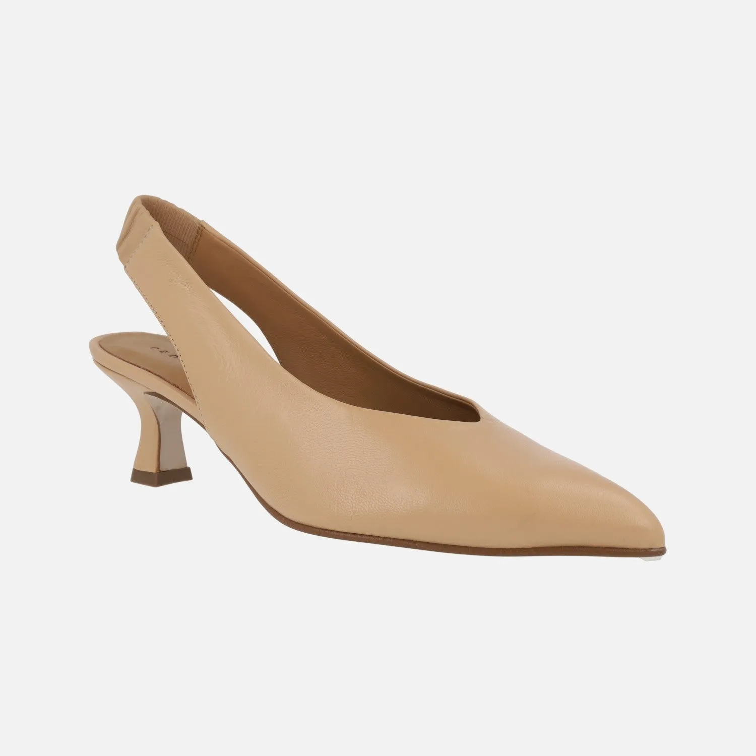 Salones destalonados de piel con tacones midi Mandalay