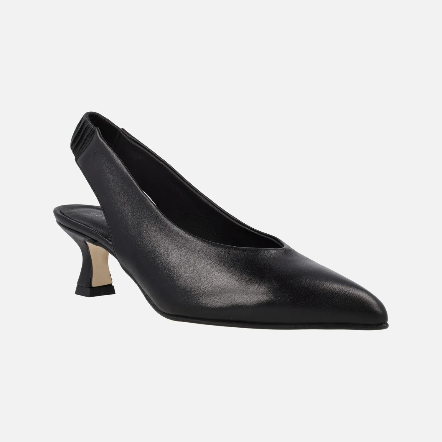 Salones destalonados de piel con tacones midi Mandalay