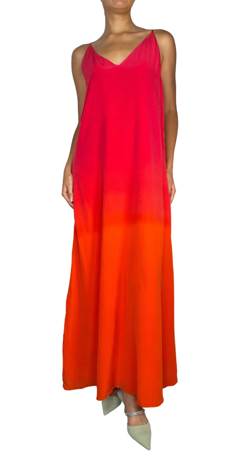 SAVILLE ROW Vestido Seda Degradé
