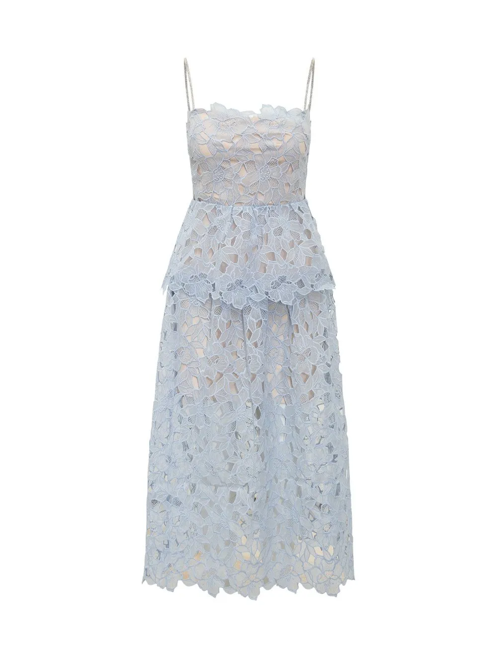 SELFPORTRAIT ORGANZA MIDI DRESS