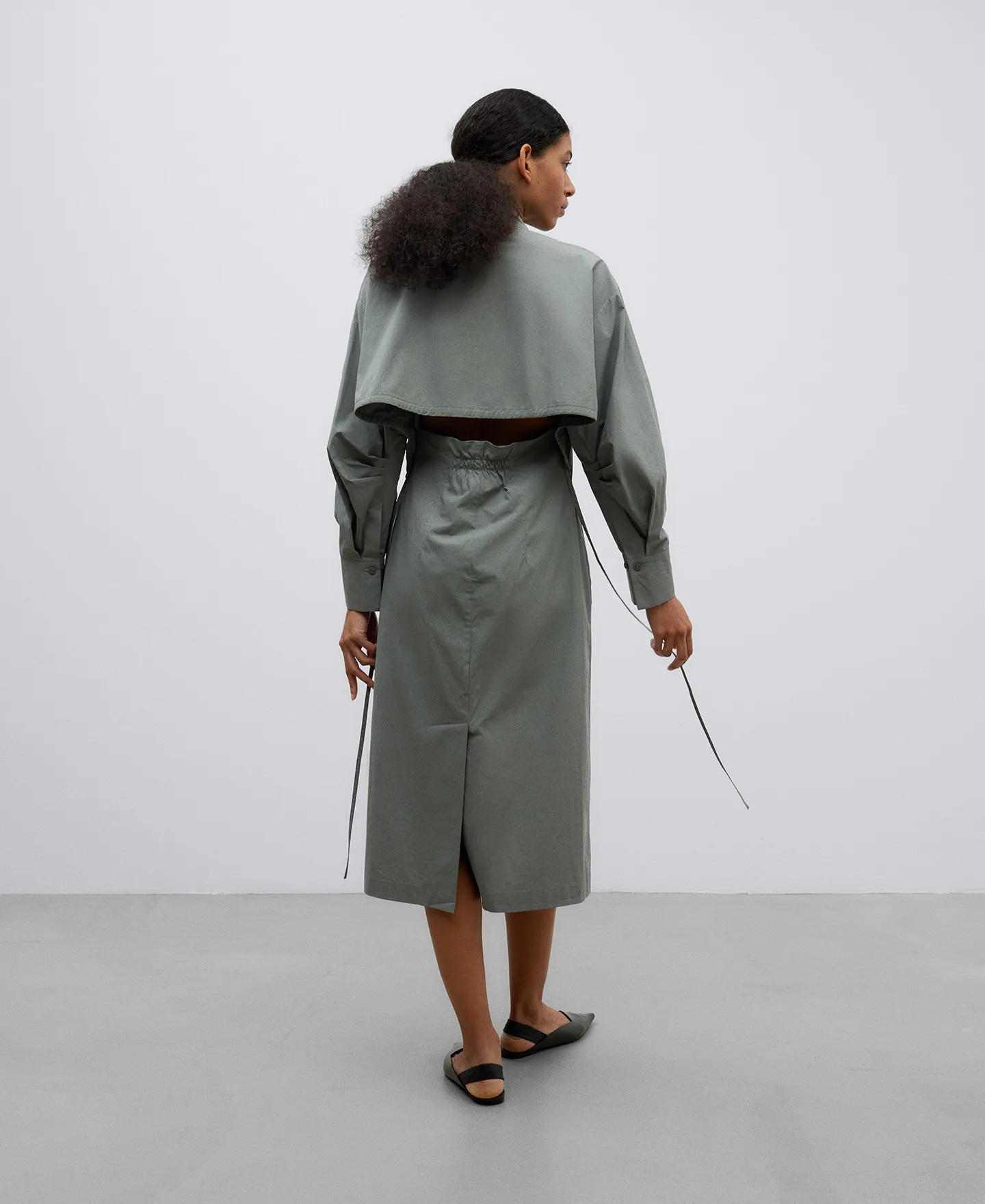 SHIRTLIKE COTTON DRESS WOMAN