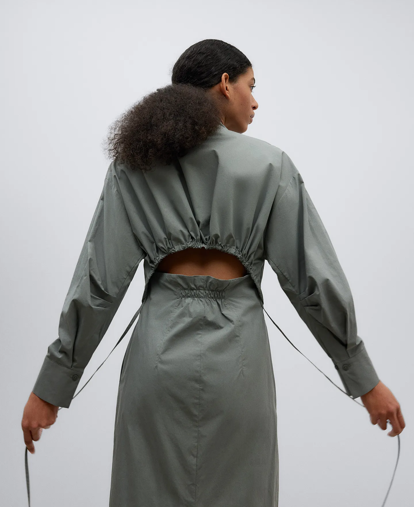 SHIRTLIKE COTTON DRESS WOMAN