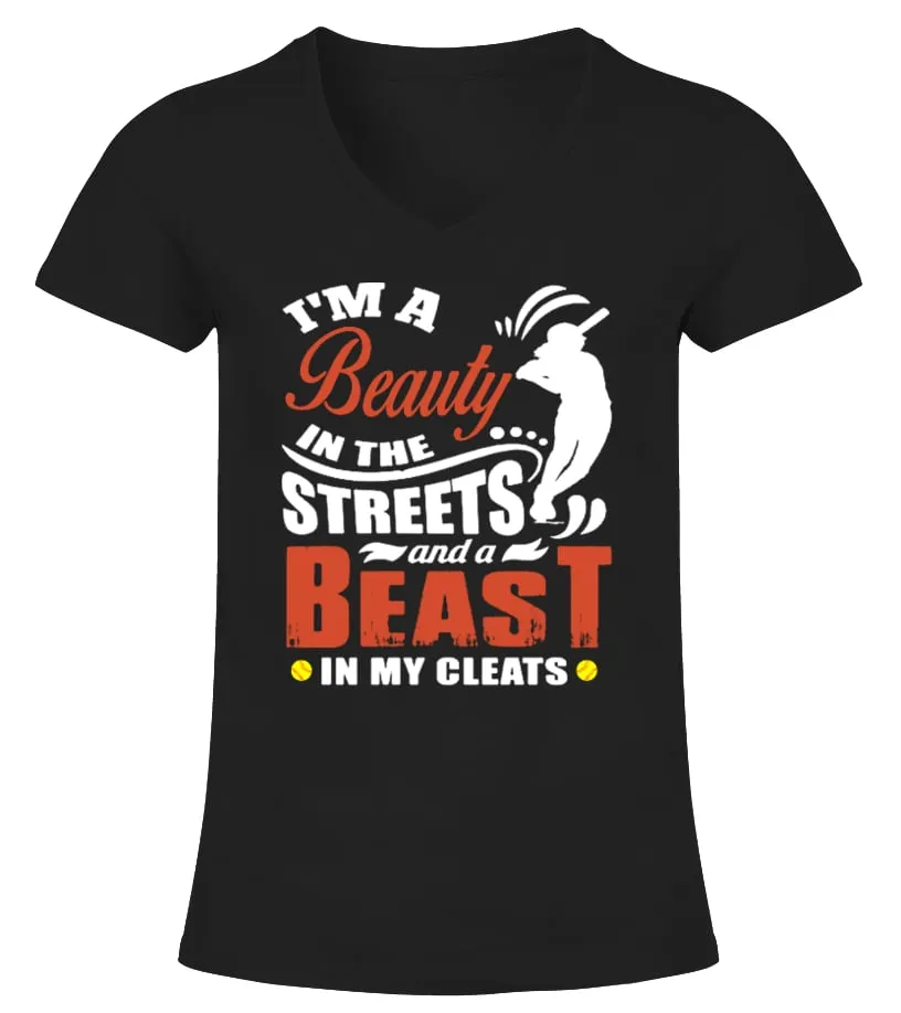 Softball Shirt Camiseta cuello pico Mujer