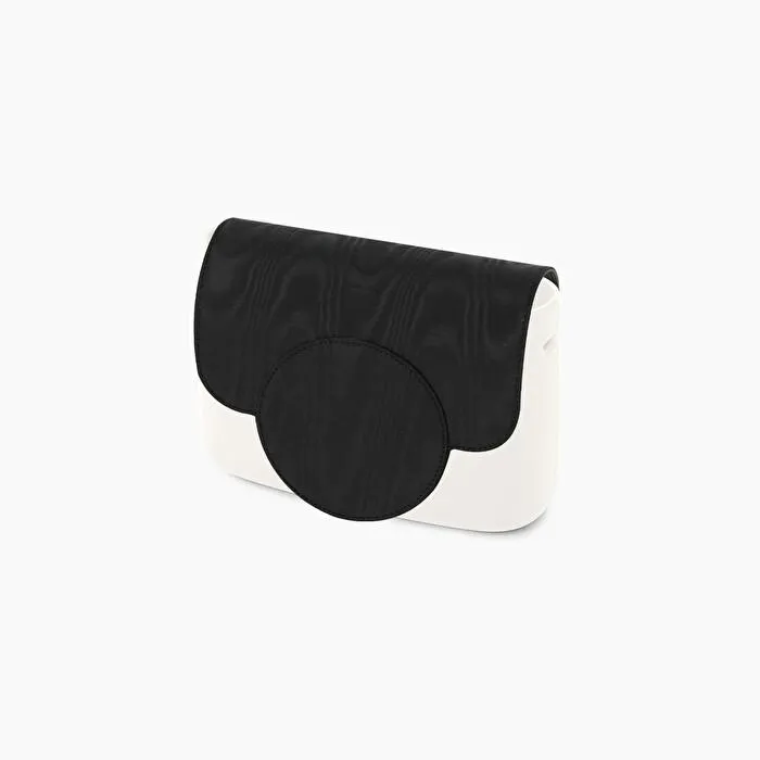 Solapa circle negra tejido moiré O pocket