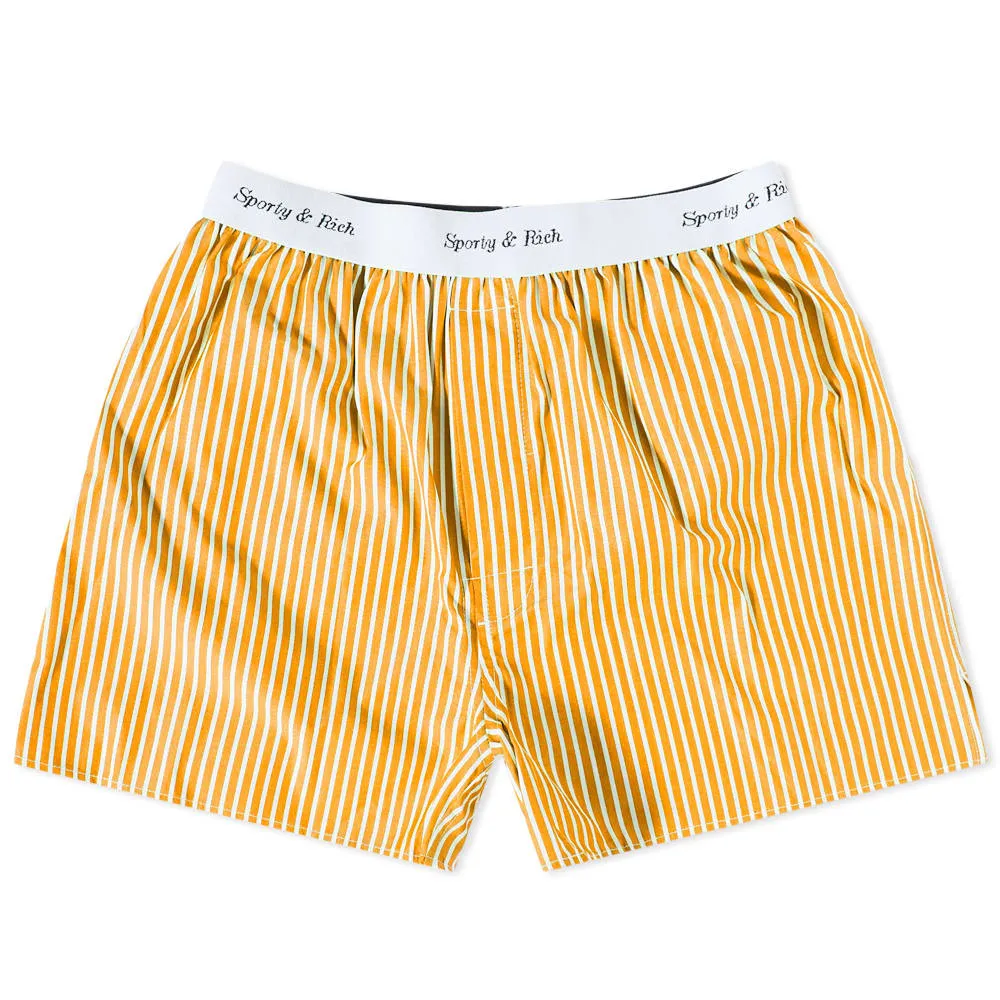 Sporty & Rich Cassie Boxer Short Striped