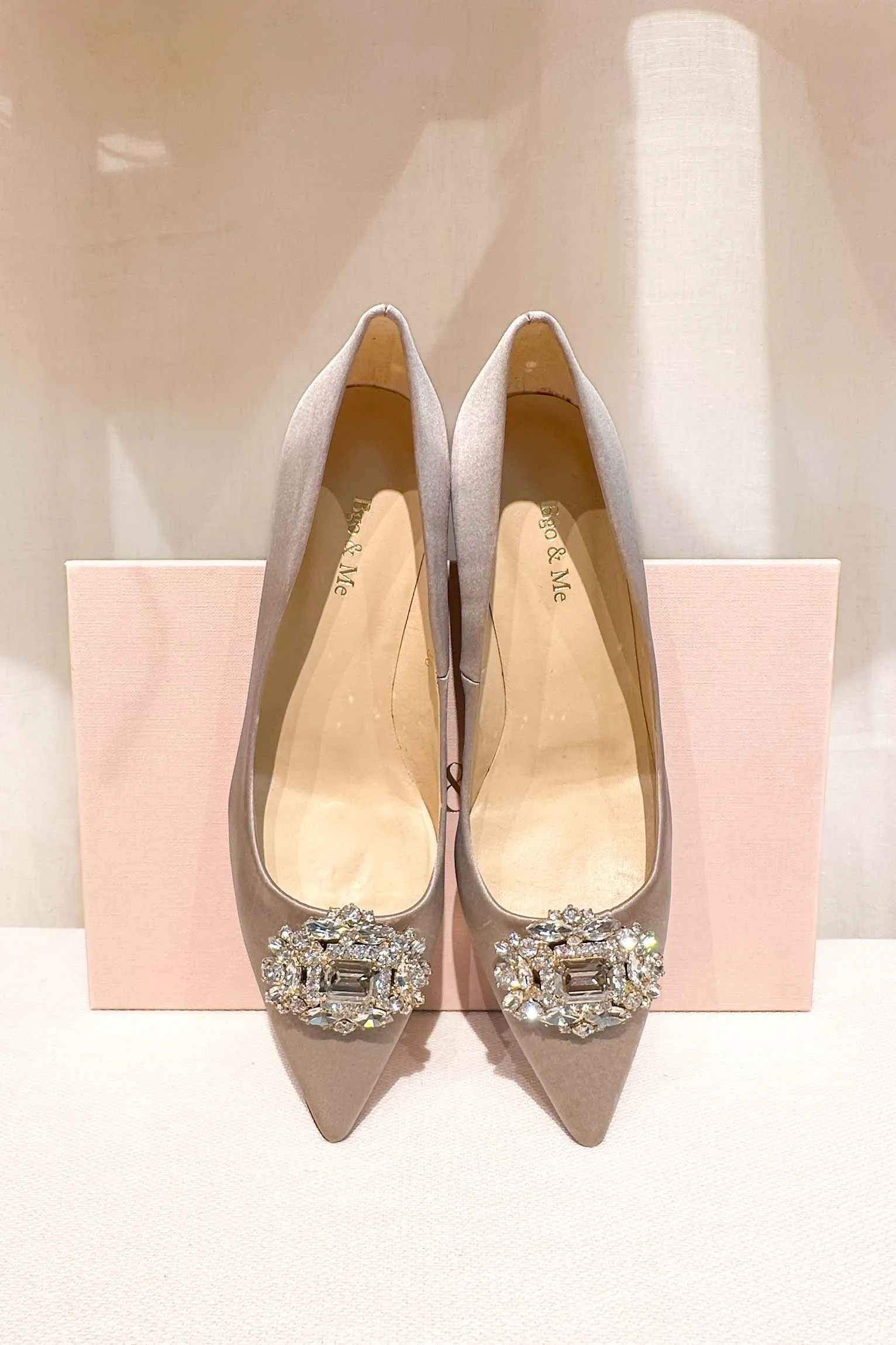 Stilettos midi satén joya 36 Sample Sale