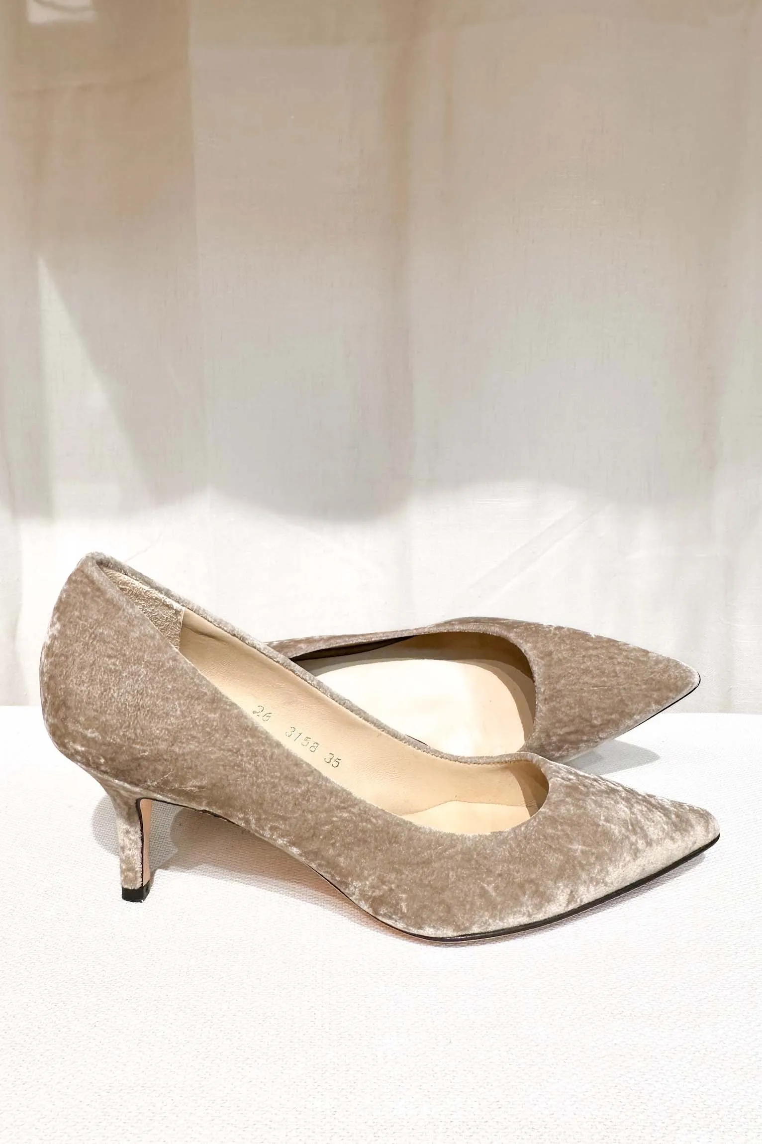 Stilettos terciopelo midi 41 Sample Sale