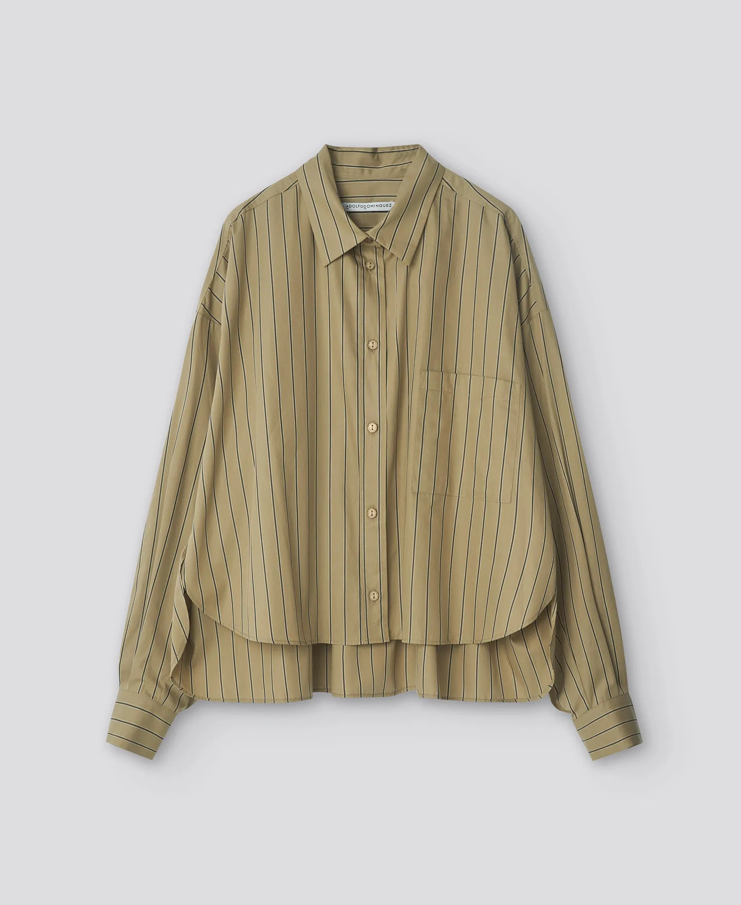 Striped short shirt woman