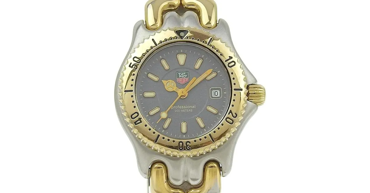 TAG HEUER RELOJ PROFESIONAL COMBI WG13202 PLATA DORADO 