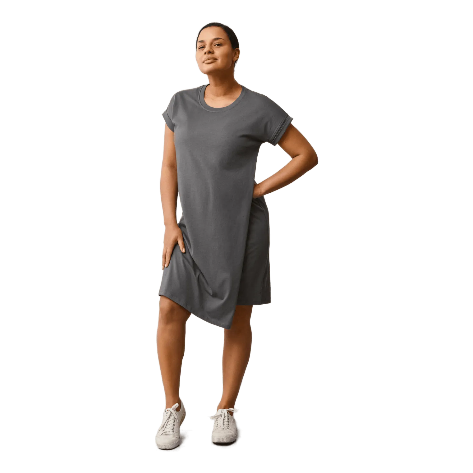 TETAS THESHIRT DRESS WILLOW GREEN