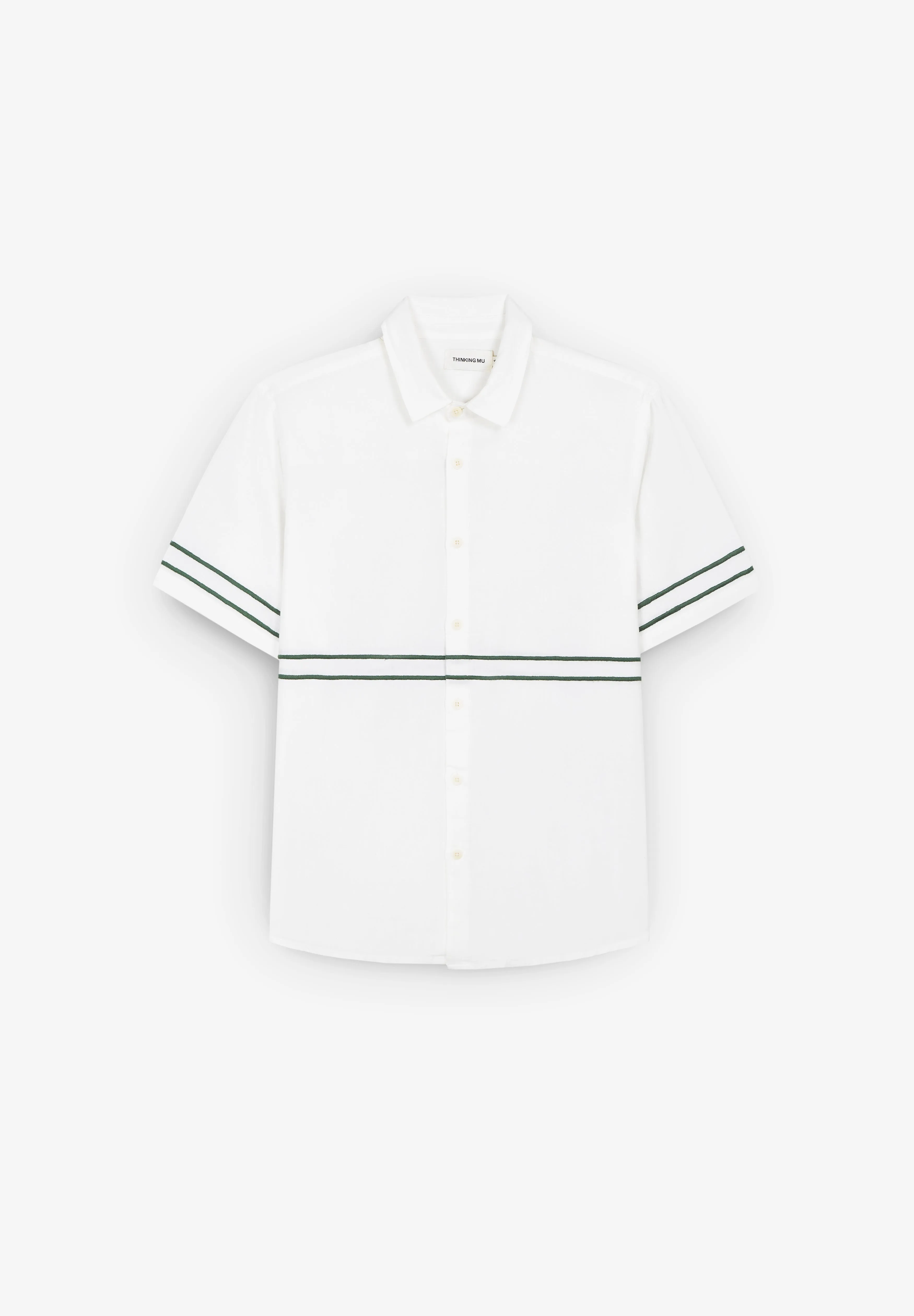 THINKING MU | UNDYED EMBROIDERY GREEN TOM
