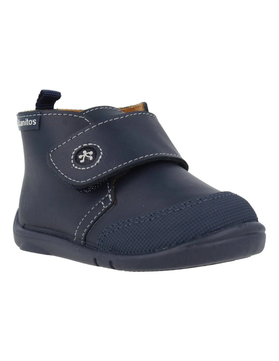 TITANITOS  BOTITA BEBé PIEL AGUS NAVY