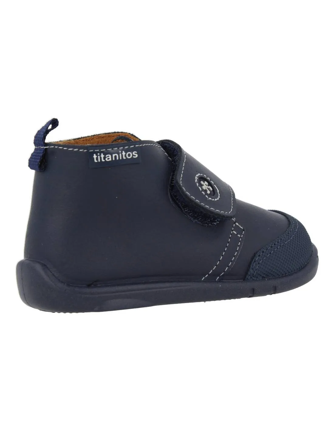 TITANITOS  BOTITA BEBé PIEL AGUS NAVY
