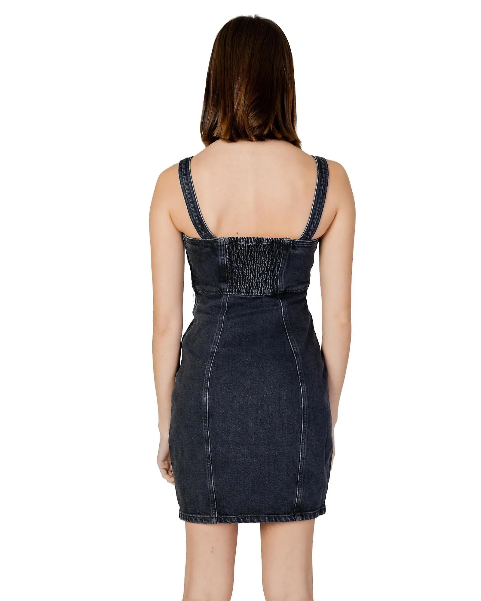 TOMMY HILFIGER JEANS COTTON SLIPON SQUARE NECKLINE DRESS