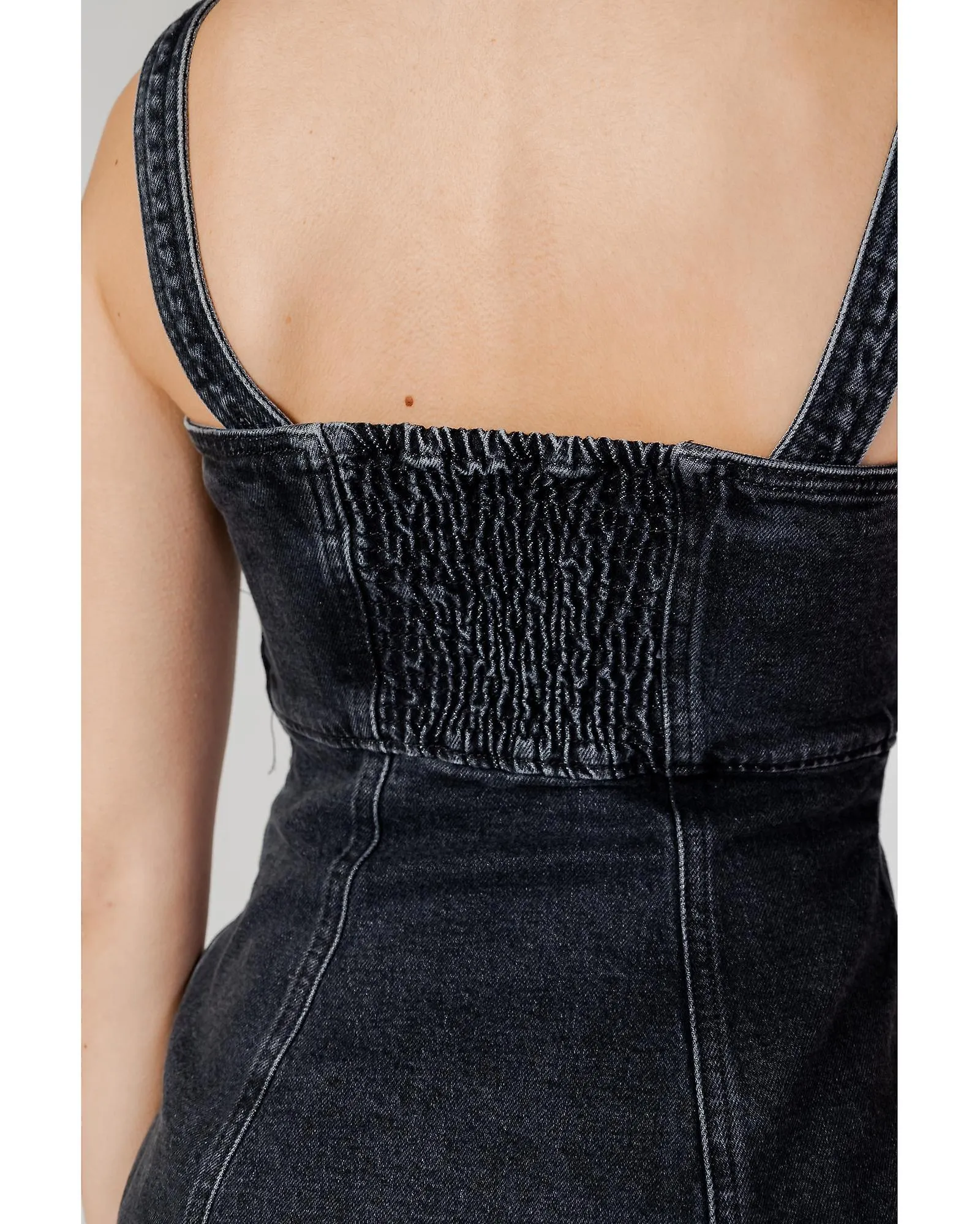 TOMMY HILFIGER JEANS COTTON SLIPON SQUARE NECKLINE DRESS