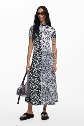 Vestido midi flores