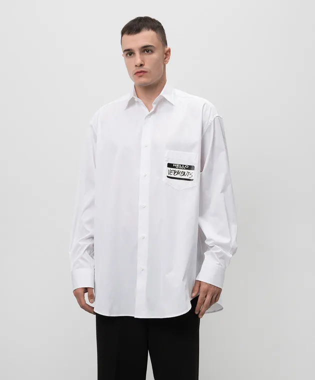 Vetements White shirt with logo
