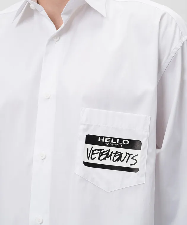 Vetements White shirt with logo