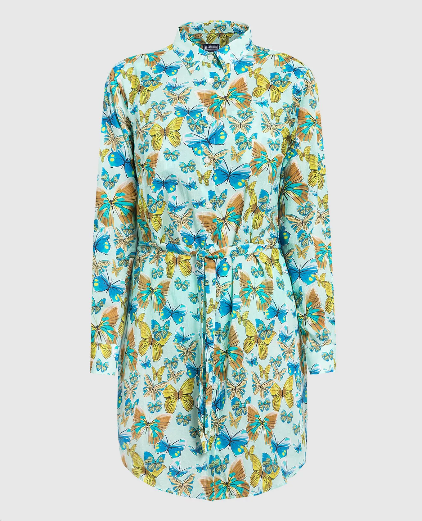 Vilebrequin Florence blue print shirt dress