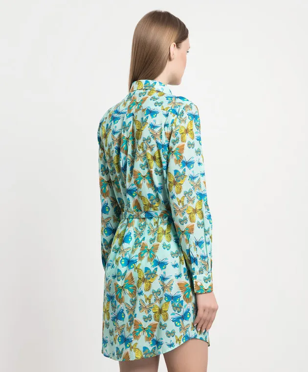 Vilebrequin Florence blue print shirt dress