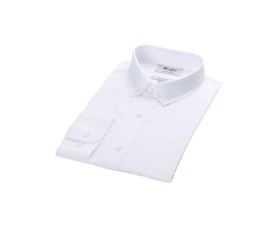 WHITE SHIRT 100% COTTON  BUTTON DOWN COLLAR  EVHAN