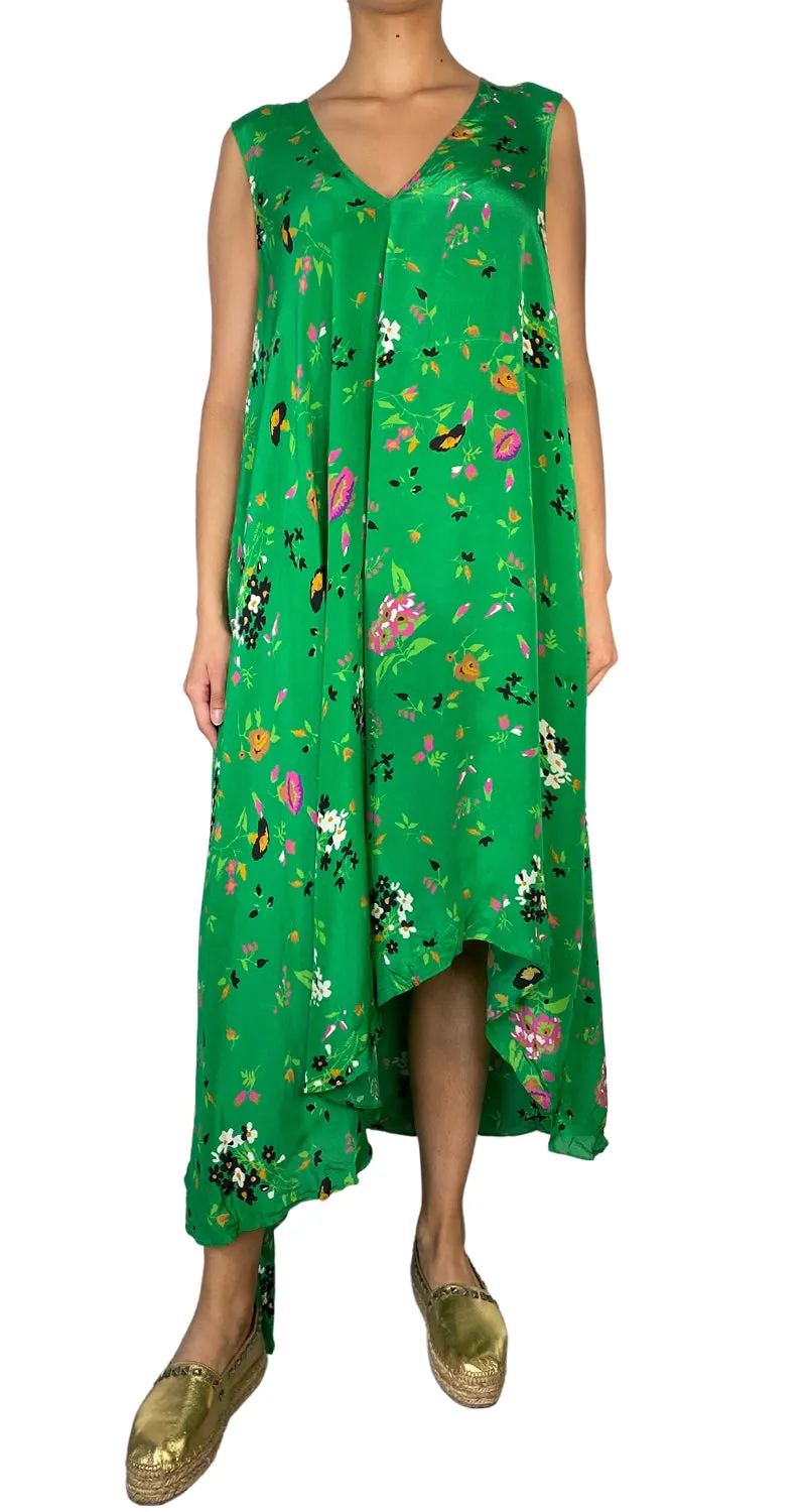 ZADIG & VOLTAIRE Vestido Seda Verde Estampado