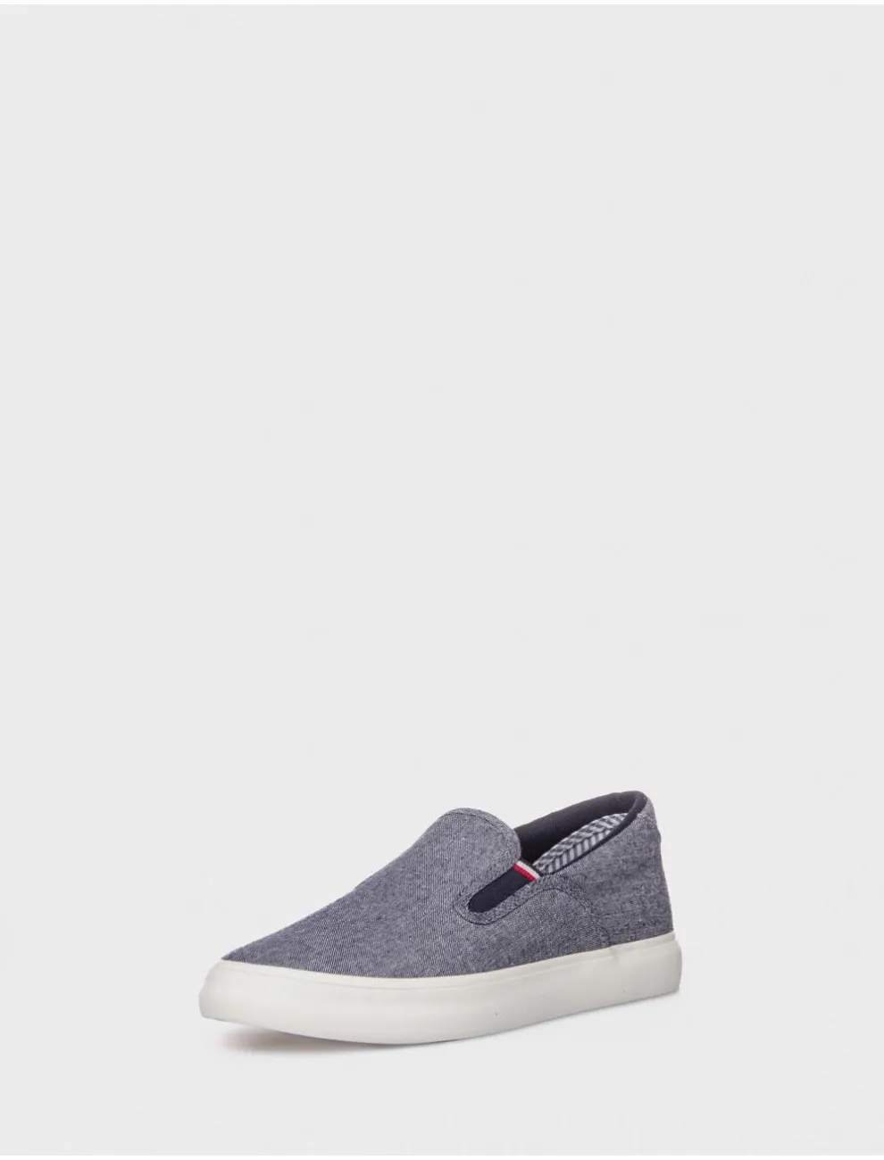 Zapatillas Tommy Hilfiger Th Hi Vulc Core Low Slip On Azul